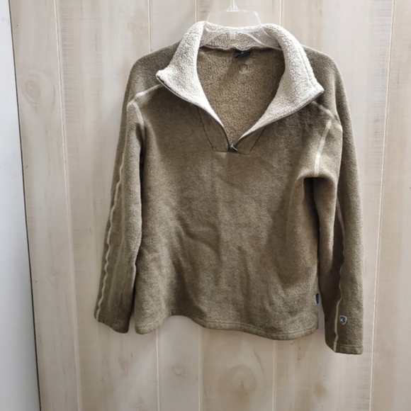 Kuhl Fleece Sherpa Pullover 1/4 Zip Henley Neutral Size M Unisex - Picture 11 of 11